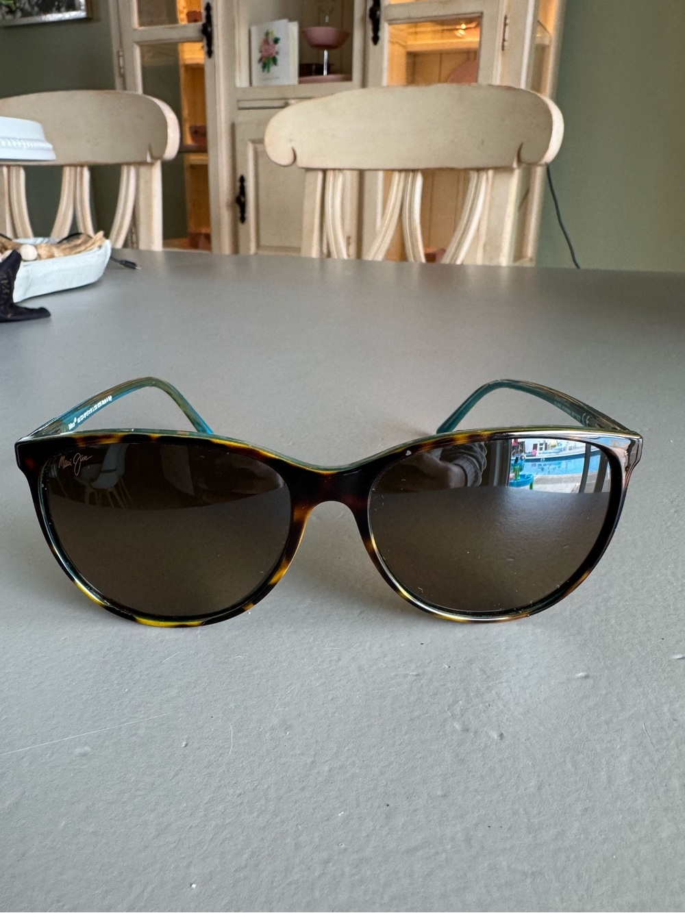 Maui Jim Tortoiseshell Frame Sunglasses with Brown Lenses